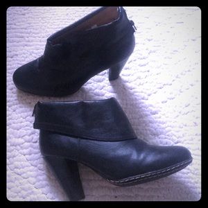 Merona Black Booties with Zippers
